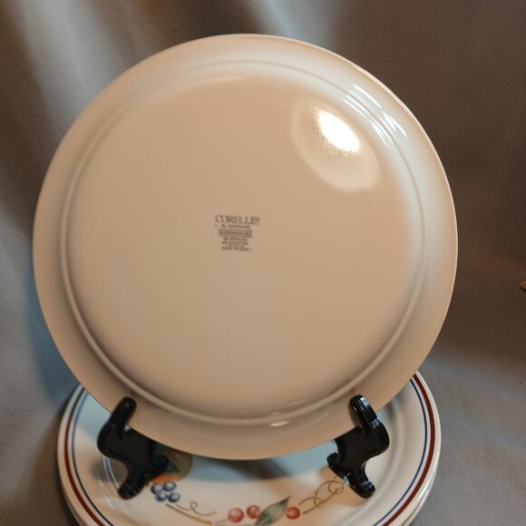 Corelle Corning Abundance 4 Luncheon Salad Plates 8 1/2" Discontinued Fruit #3 - Picture 4 of 11